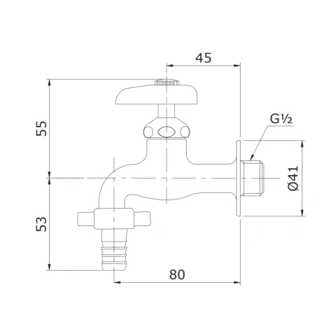 Ảnh Vòi nước lạnh TOTO T26-13 2