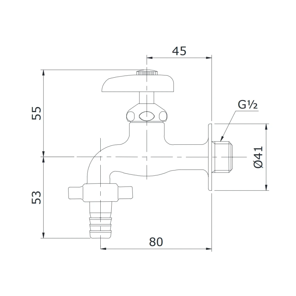 Ảnh Vòi nước lạnh TOTO T26-13 2