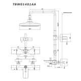 Sen cây nhiệt độ TOTO TBW01401AA 2