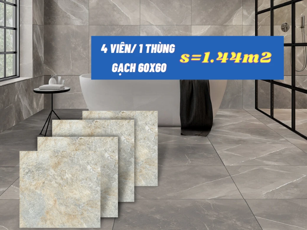 1 thung gach 60x60 bao nhieu vien gia tien