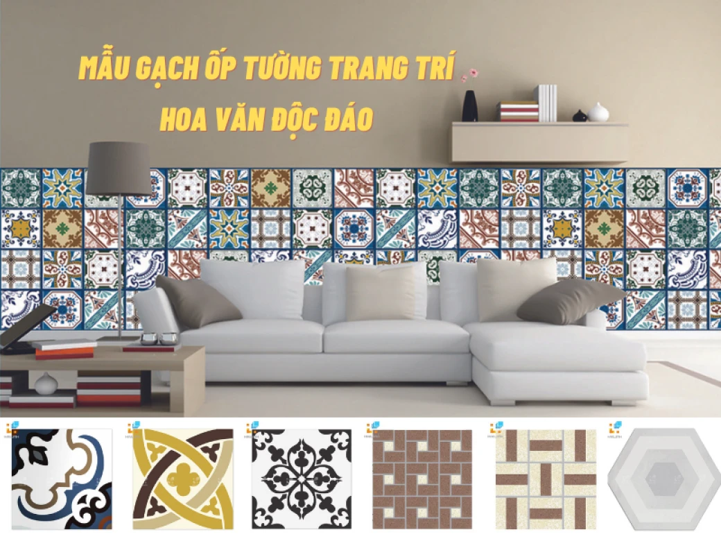 cac mau gach op tuong trang tri hoa tiet dep tinh te