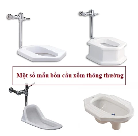 các mẫu bồn cầu xổm