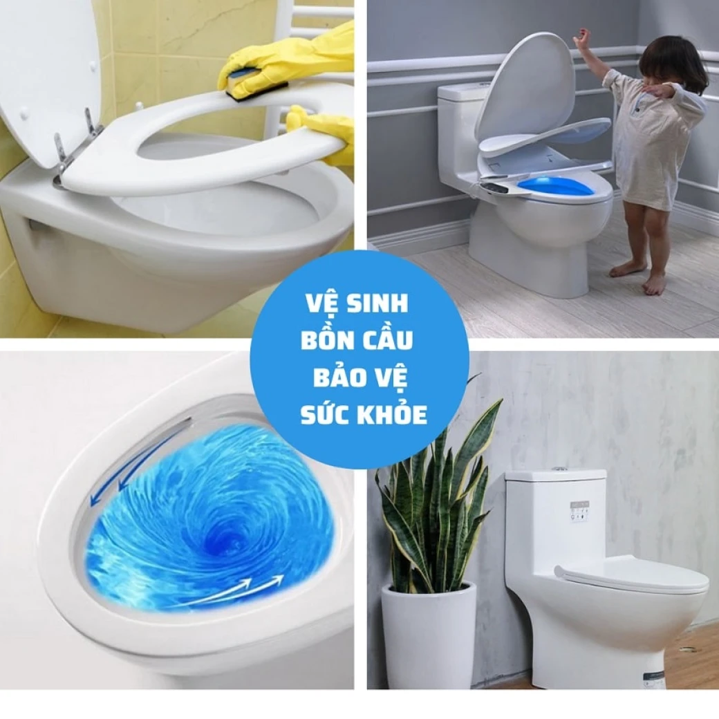 Vệ sinh bồn cầu giúp bảo vệ sức khoẻ một cách tối đa