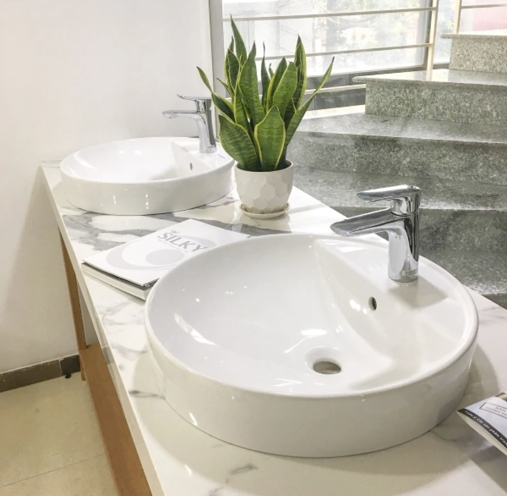 y tuong su dung chau cay canh chau rua mat