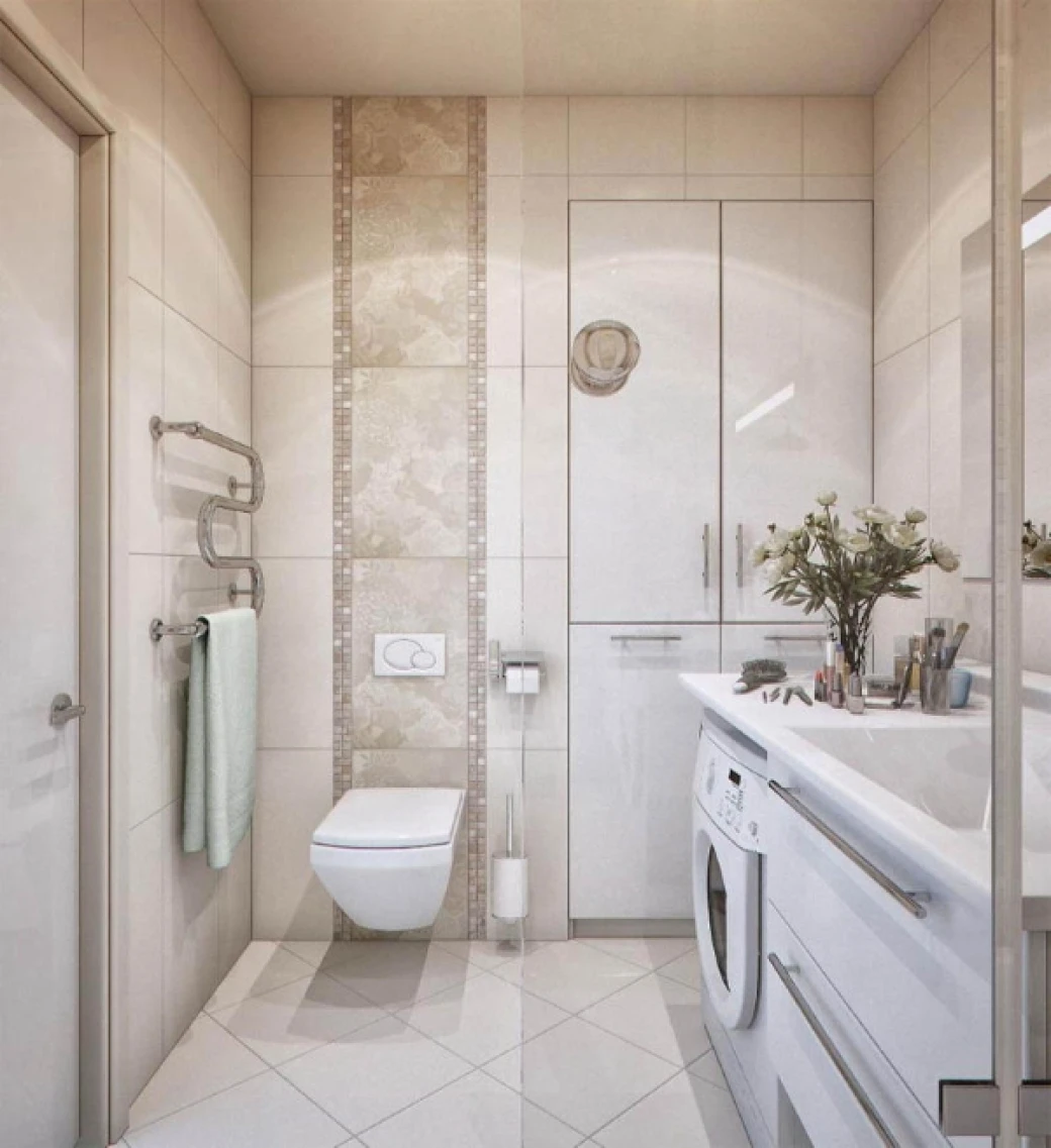 thiet ke phong tam 2m2 sung gach marble