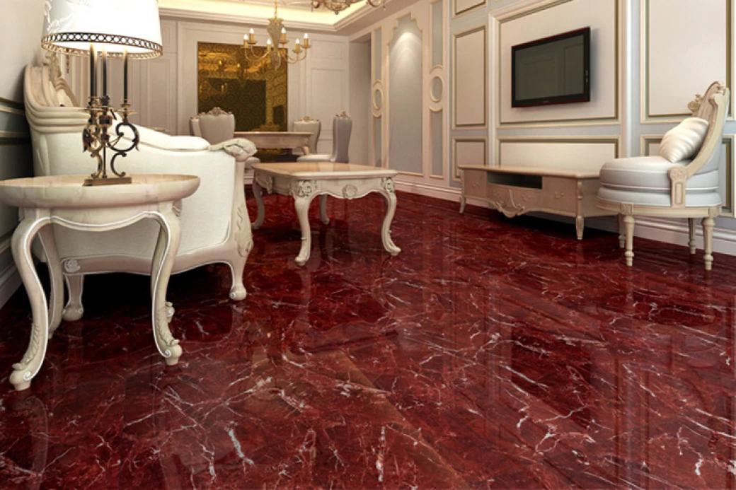 gach lat nen van da mau do cho nguoi menh hoa