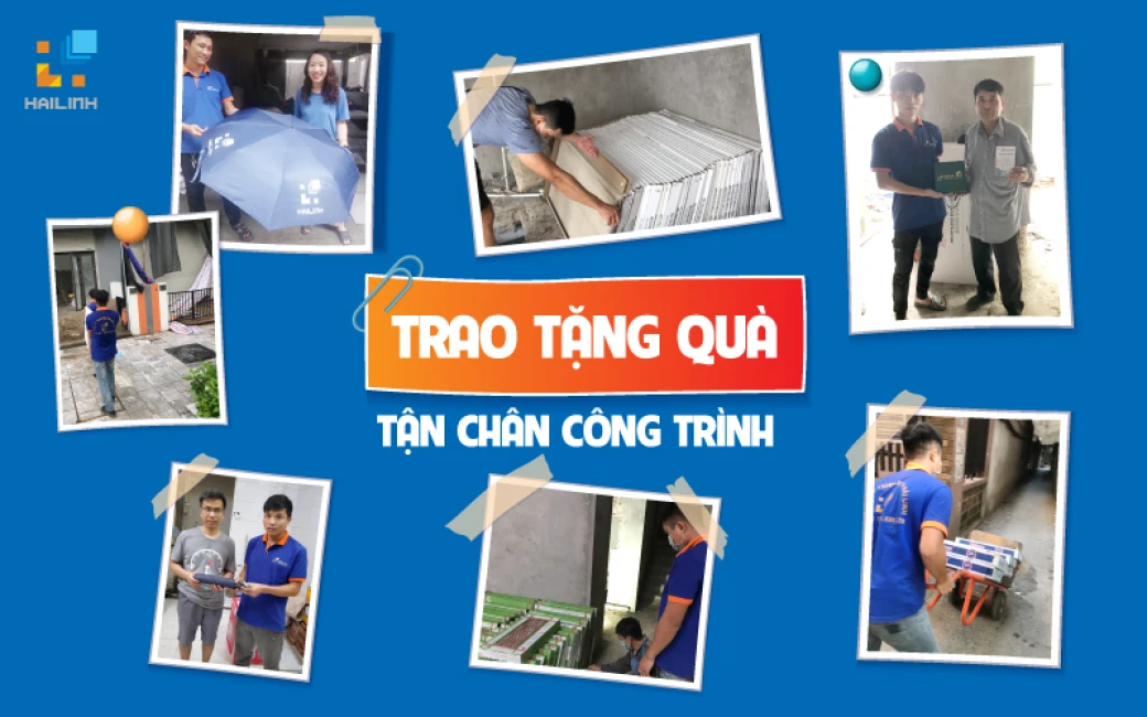 hai linh trao qua tang tan chan cong trinh cho khach hang