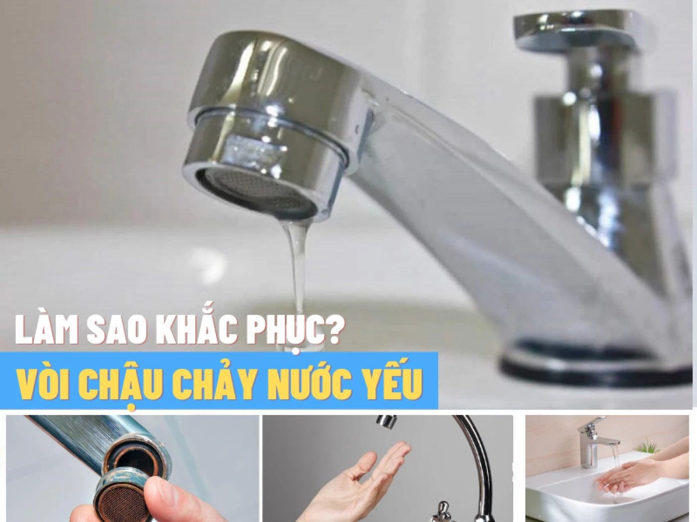 voi chau nuoc chay yeu va cach khac phuc
