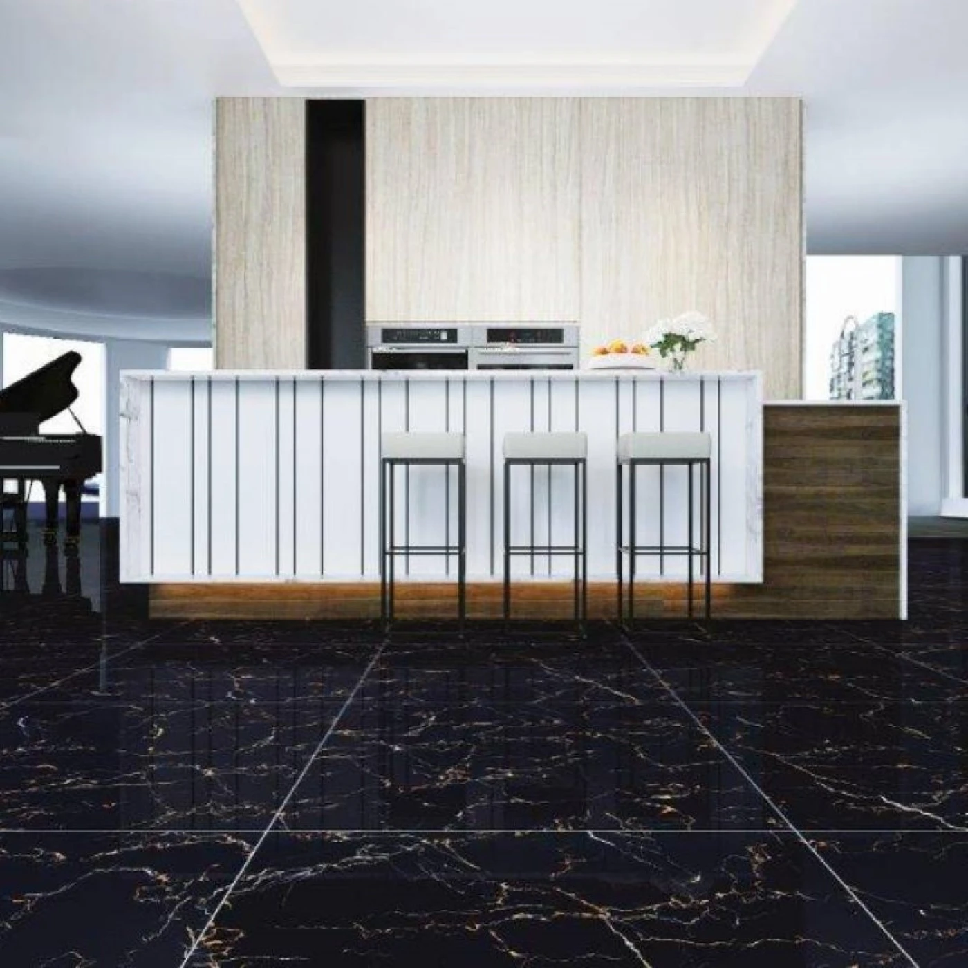 gach lat nen viglacera mau den van da vang