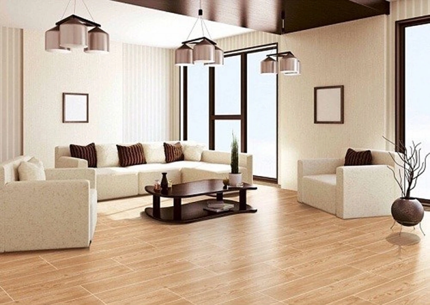 tuong mau trang su dung gach van go