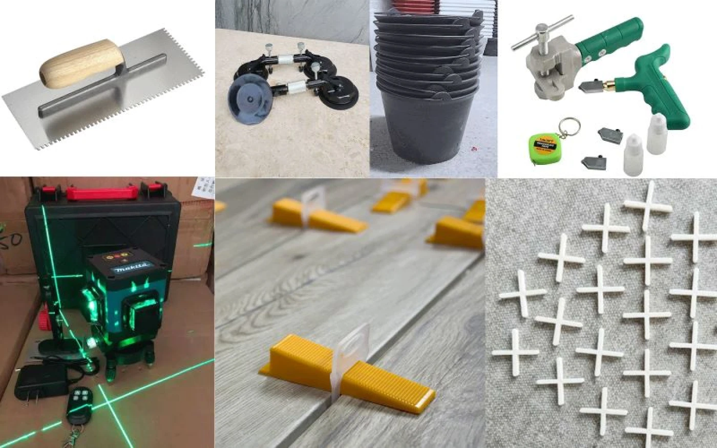 chuan bi dung cu thi cong gach lat gara oto