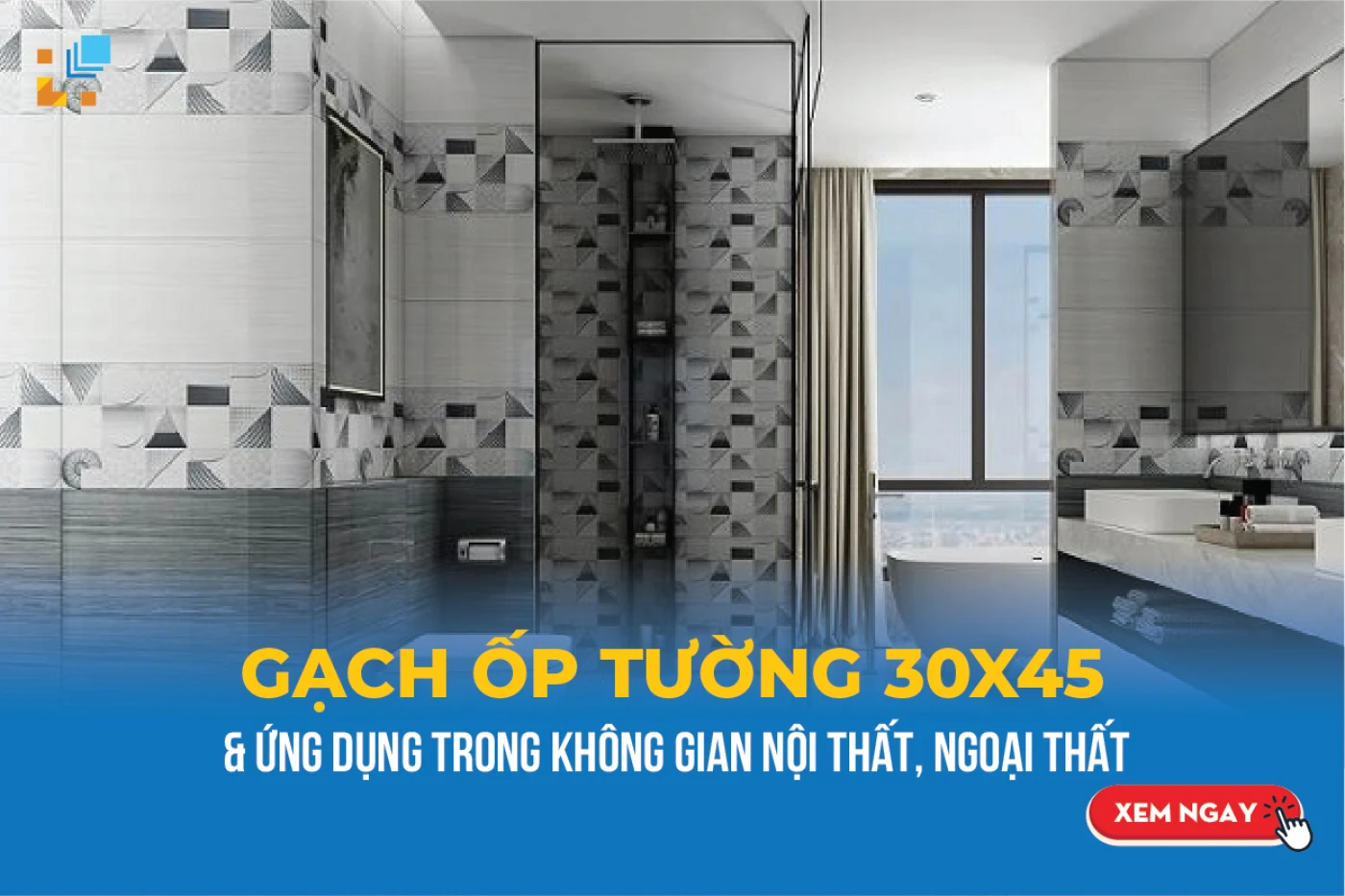 ung dung cua gach op tuong 30x45 cho noi that ngoai that