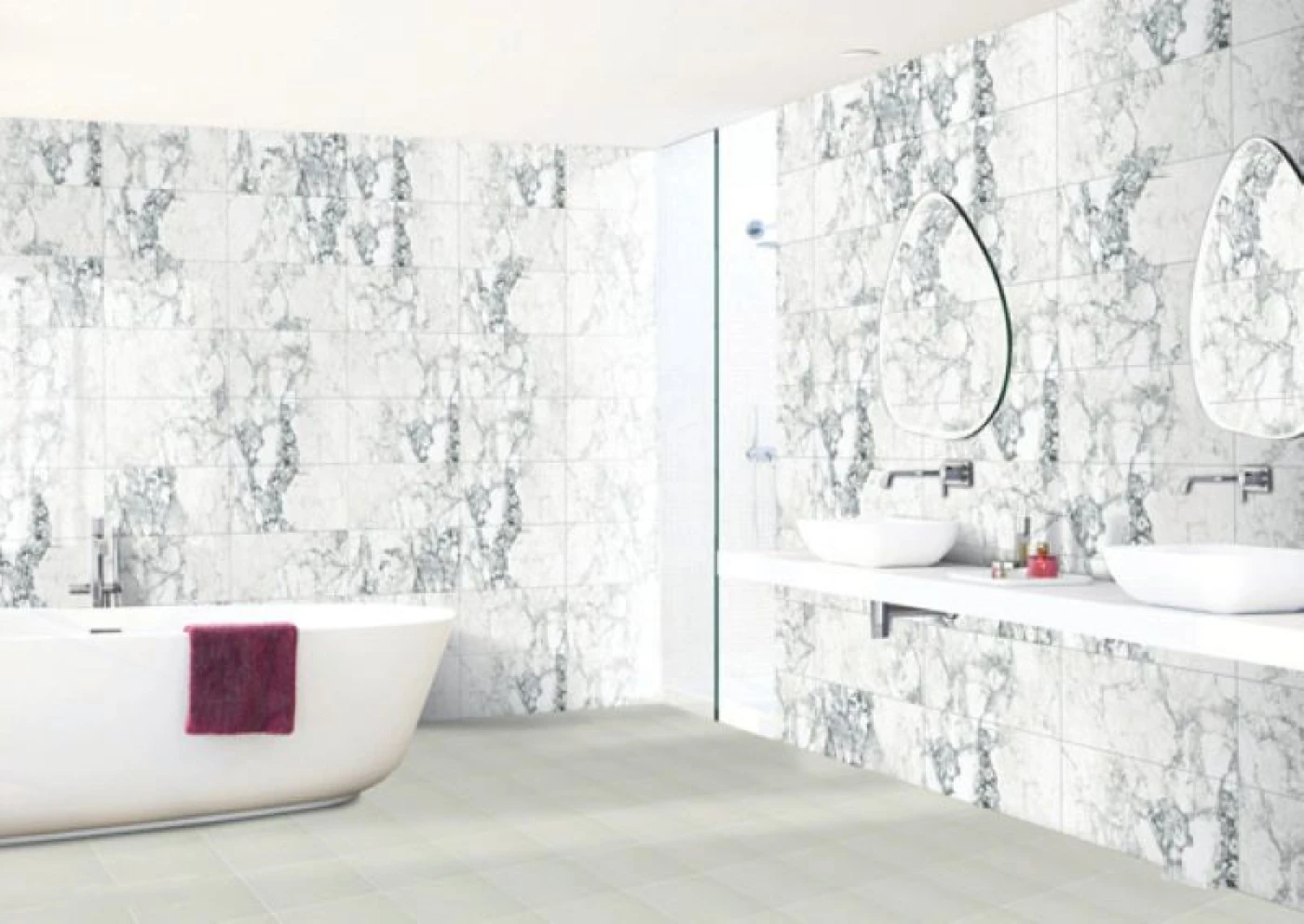 gach op tuong 30x60 taicera g63965 van da trang