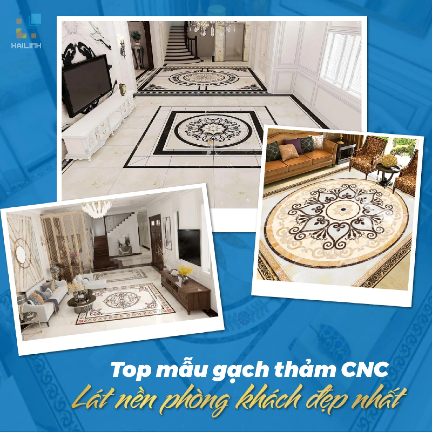 cac mau gach tham cnc lat nen phong khach dep nhat