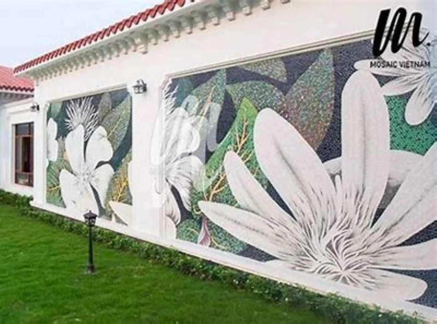 gach mosaic men gom ran trang tri ngoai that
