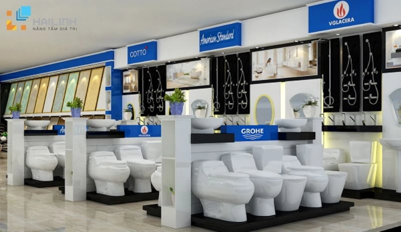 phan biet thiet bi ve sinh that gia showroom hai linh