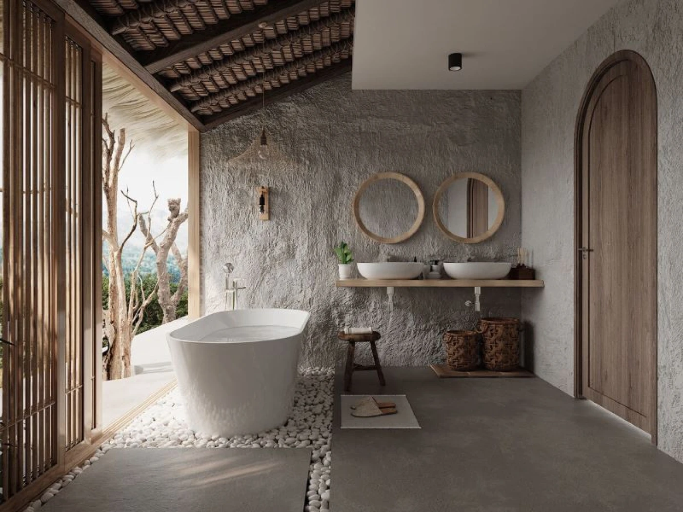 phong tam master phong cach boho