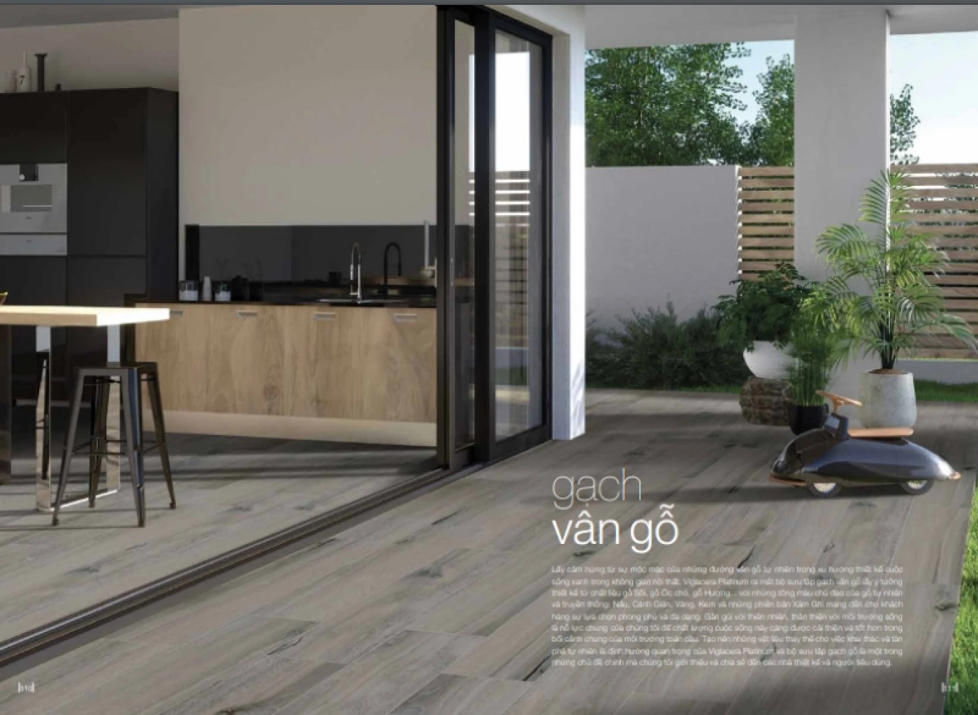 gach van go 20mm Viglacera lat nen hanh lang