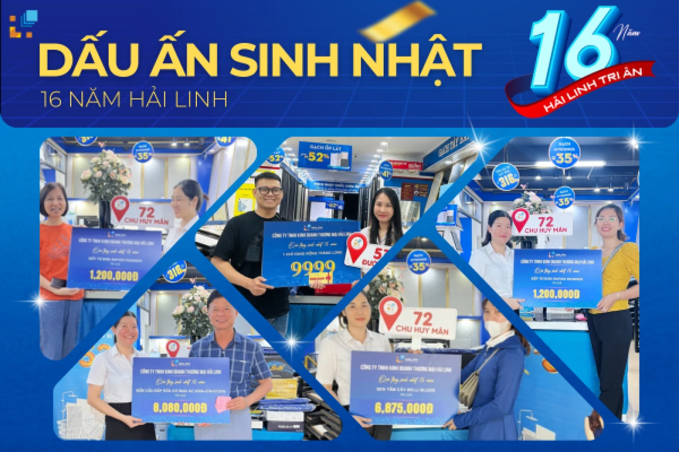 dau an sinh nhat 16 nam hai linh