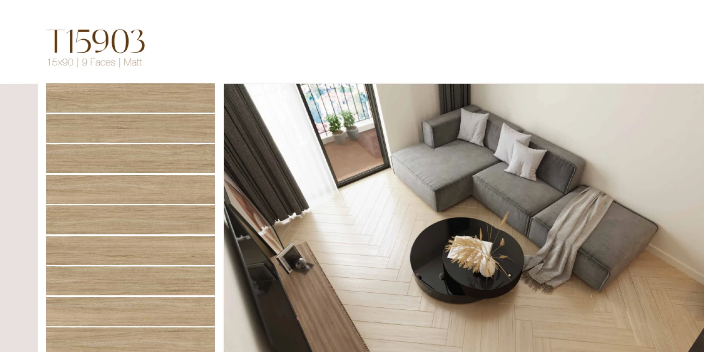 gach gia go 15x90 viglacera lat nen phong khach hien dai