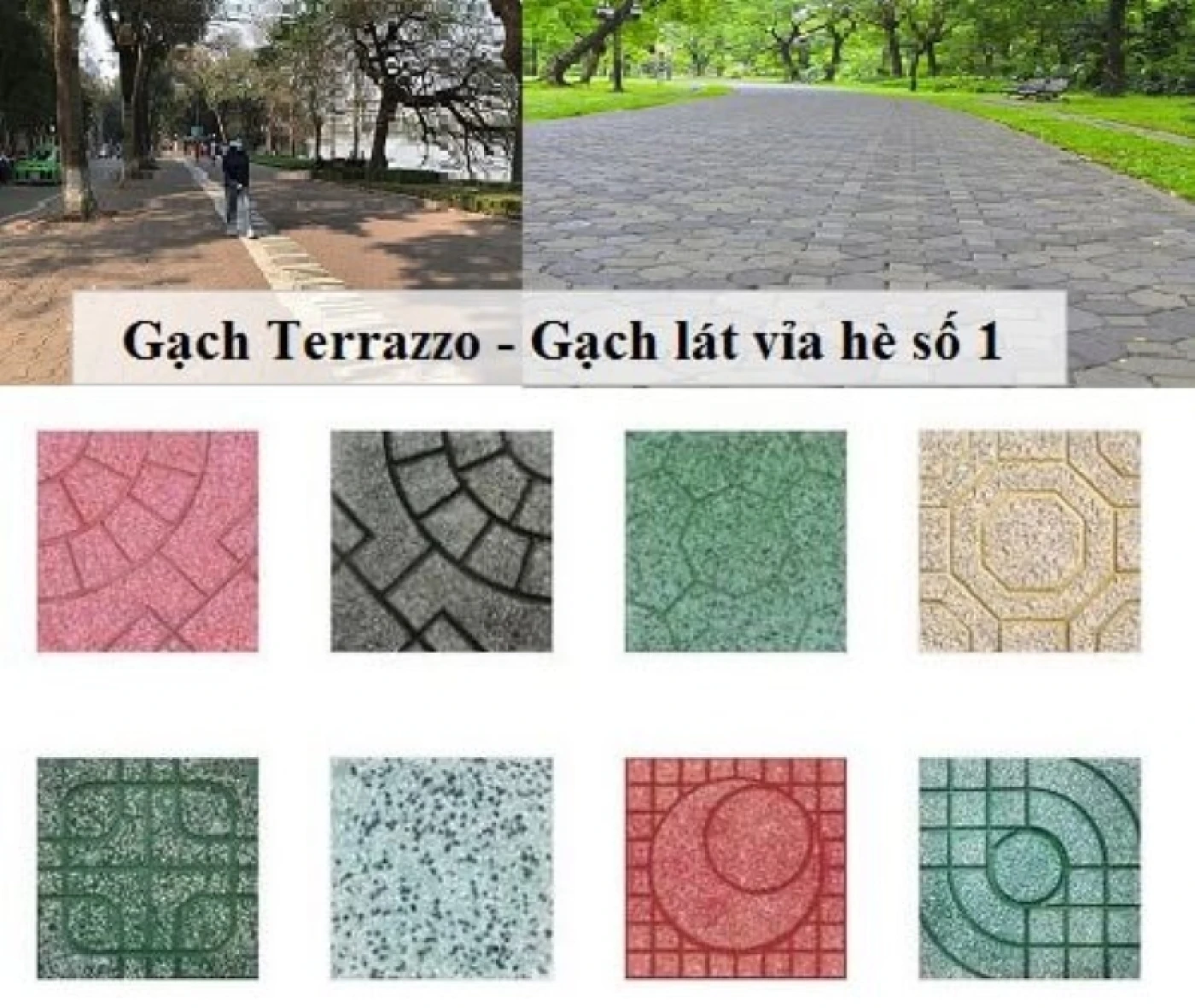 phoi canh gach terrazzo terrazzo lat via he