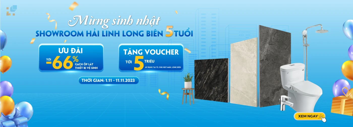 sinh nhat showroom hai linh long bien