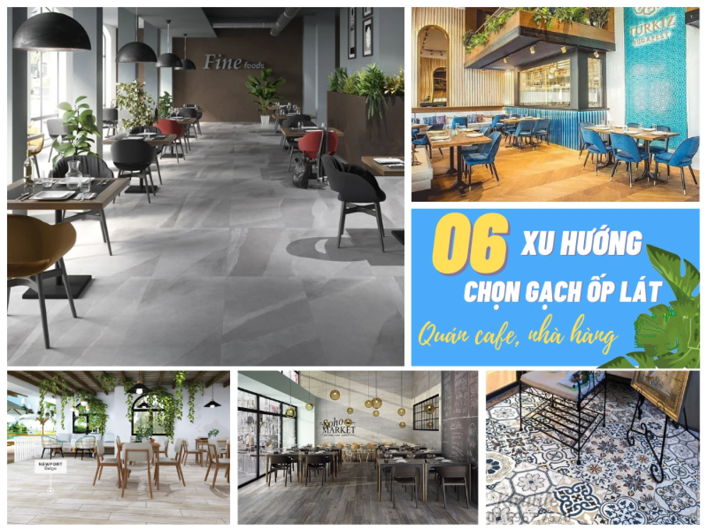 xu huong chon gach op lat quan cafe