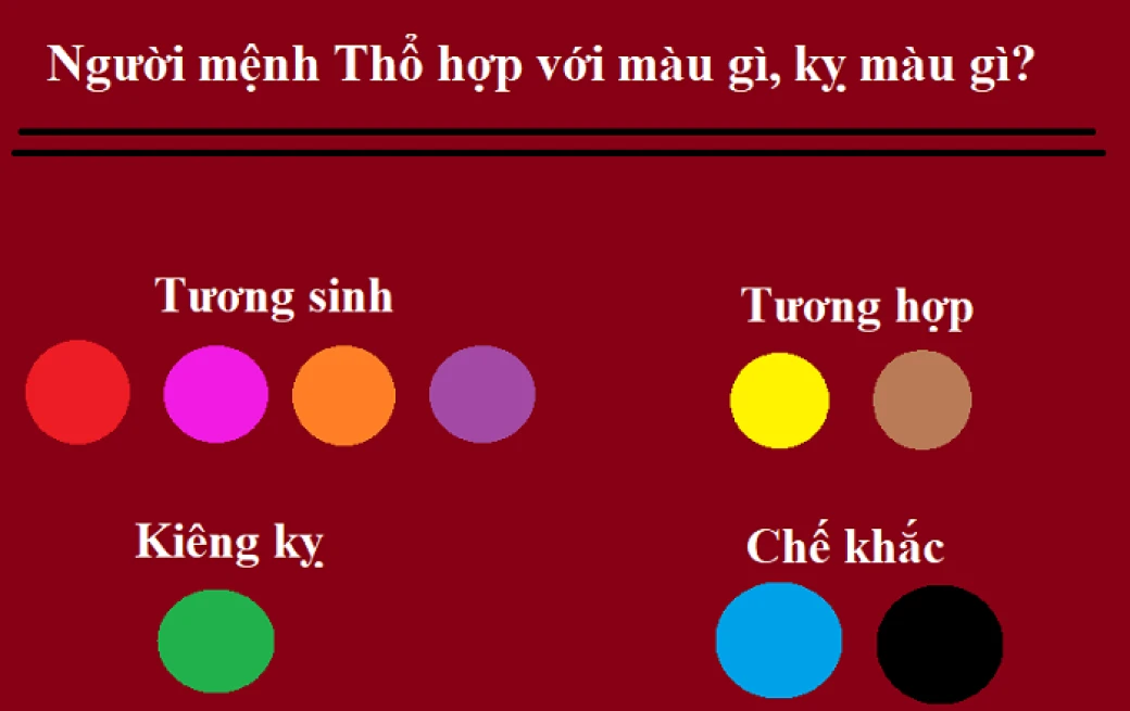 menh tho hop mau gi