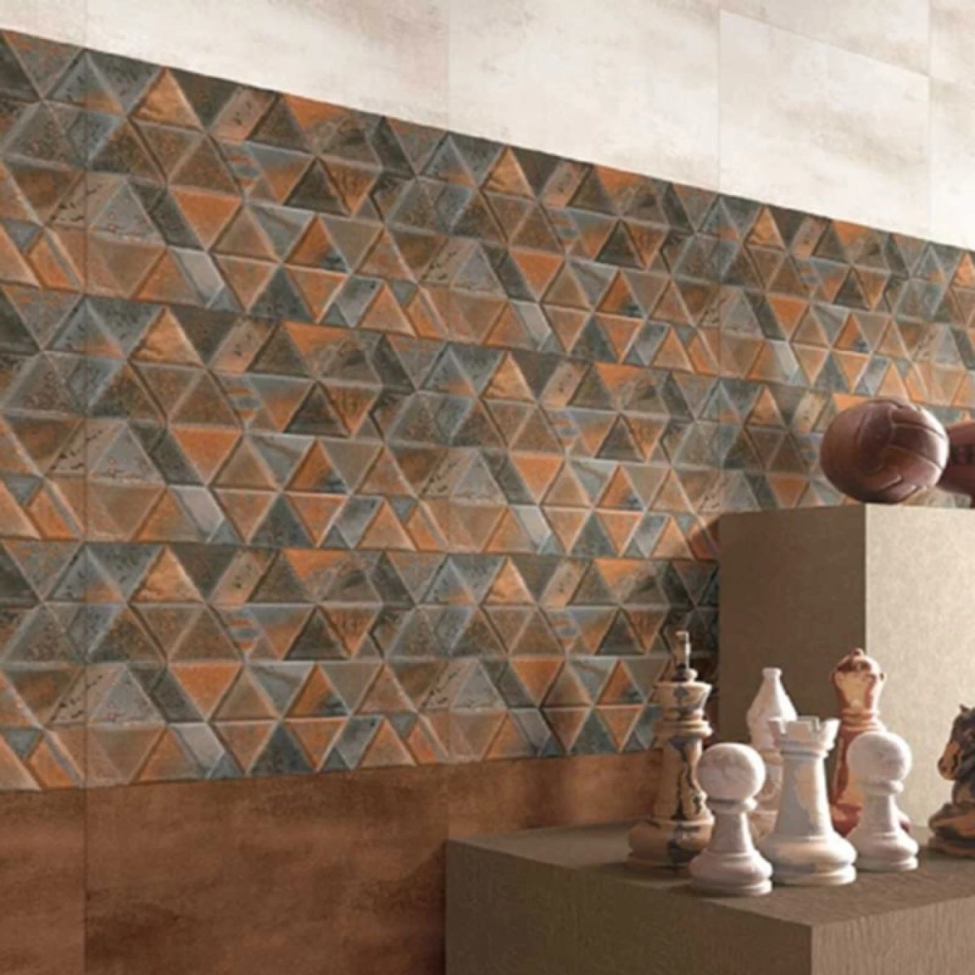 gach texture mosaic op tuong dep