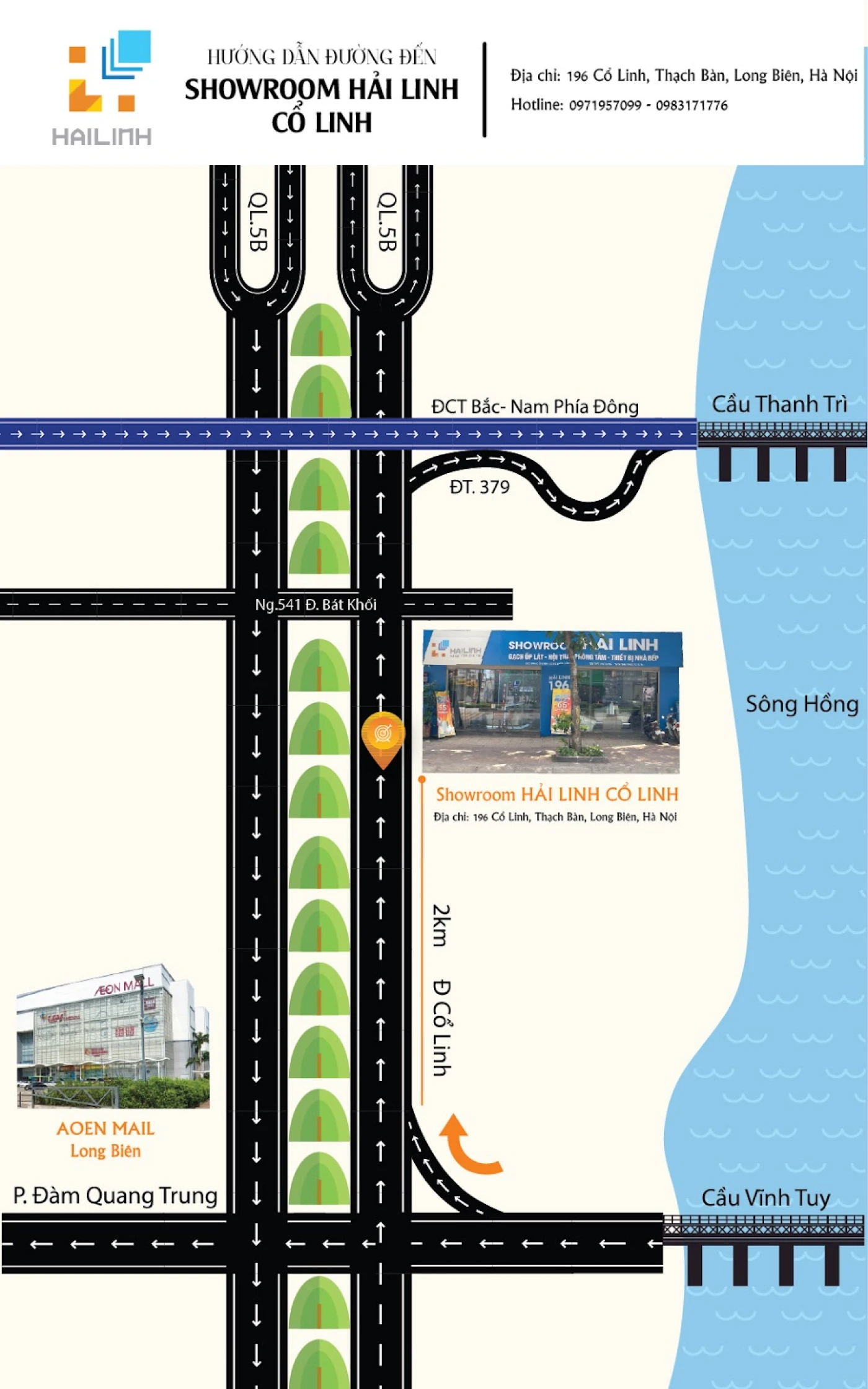 duong di toi showroom co linh