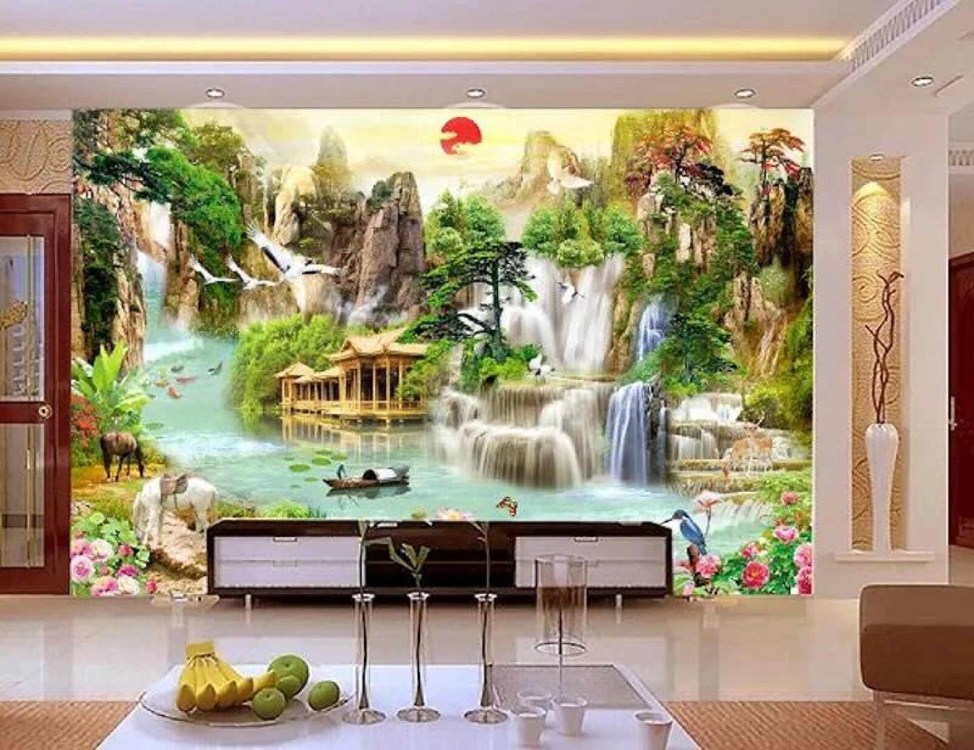 tranh gach 3d phong cach thien nhien