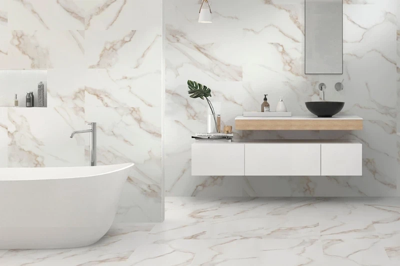Các mẫu Gạch ốp tường 30x60 trắng vân mây đẹp, chất lượng