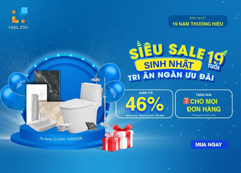 [SIÊU SALE SINH NHẬT] 19 NĂM VỮNG GIÁ TRỊ - ĐẠI TIỆC 19 NGÀY VÀNG, ƯU ĐÃI ĐẾN 46% - MUA LÀ CÓ QUÀ