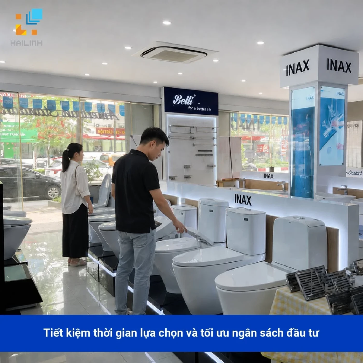 khong gian showroom hai linh