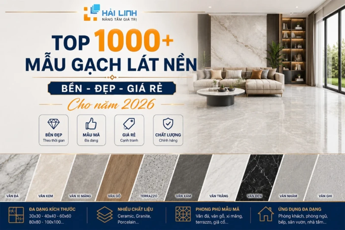 mau gach lat nen dep