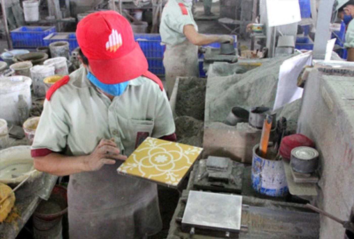 Quy trinh san xuat gach bong Dong Tam