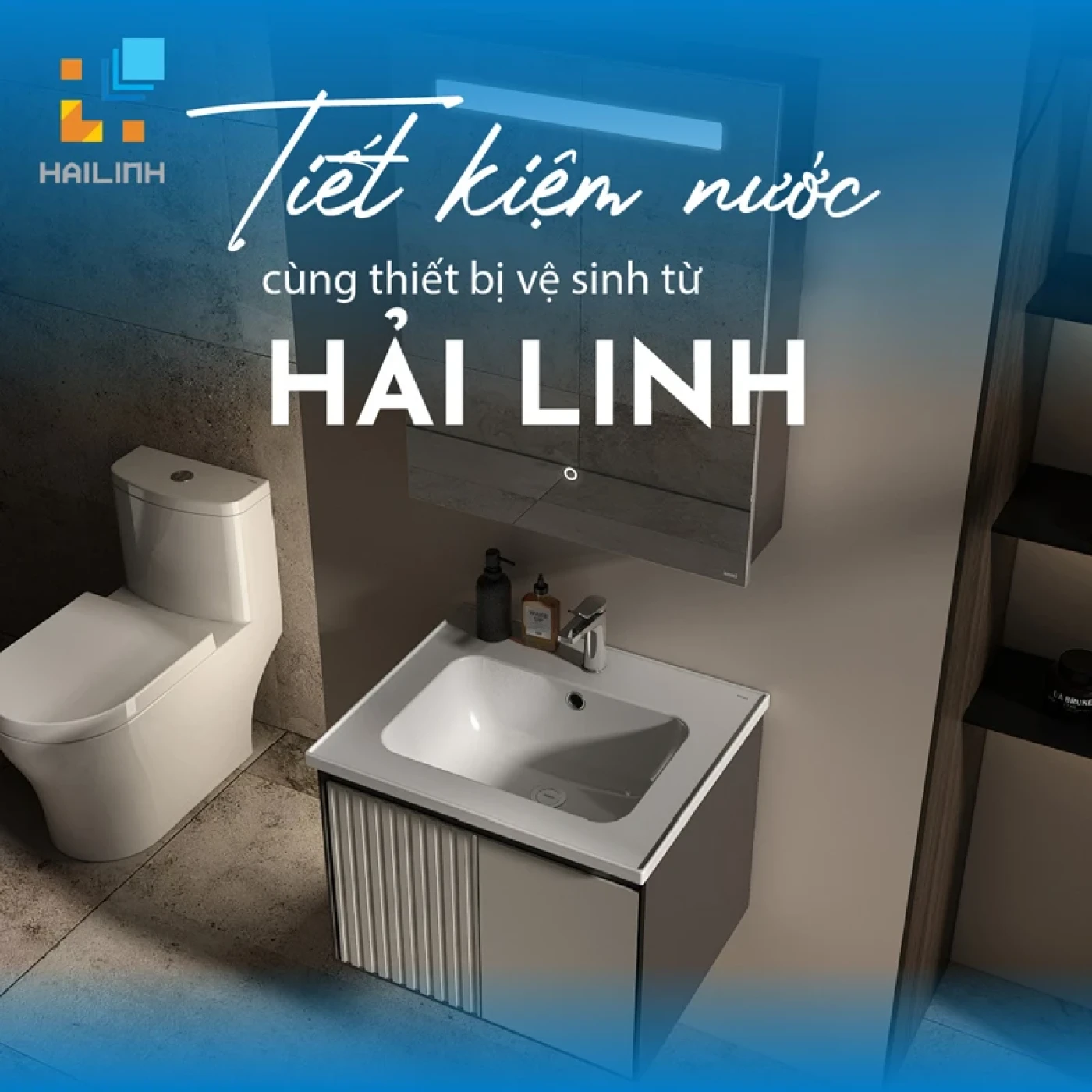 tiet kiem nuoc voi thiet bi ve sinh hai linh