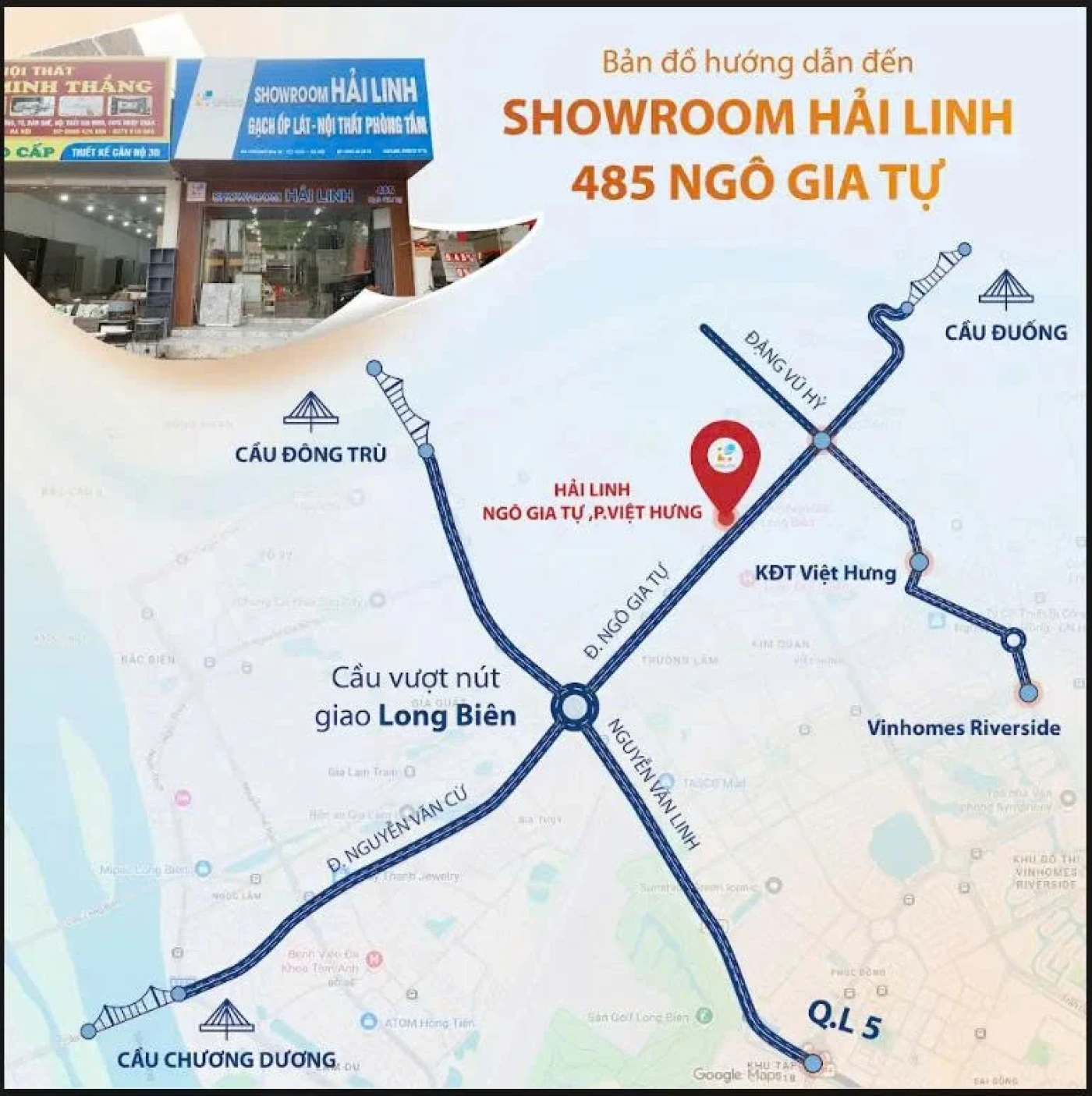 ban do showroom hai linh ngo gia tu