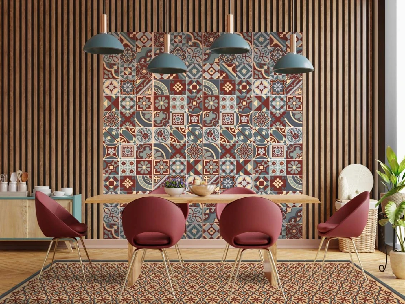 gach bong trang tri dep