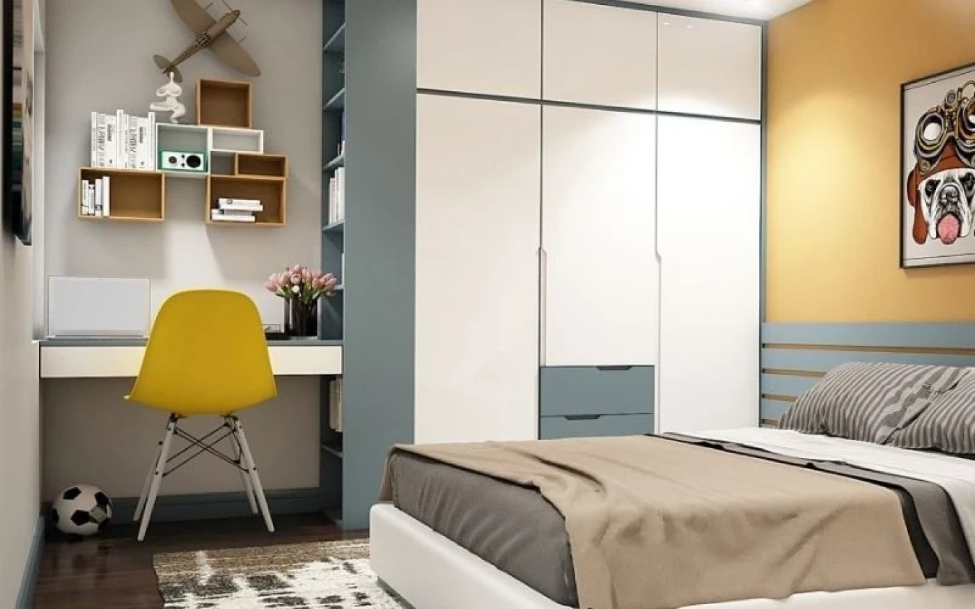 mau son tuong phong be trai 1