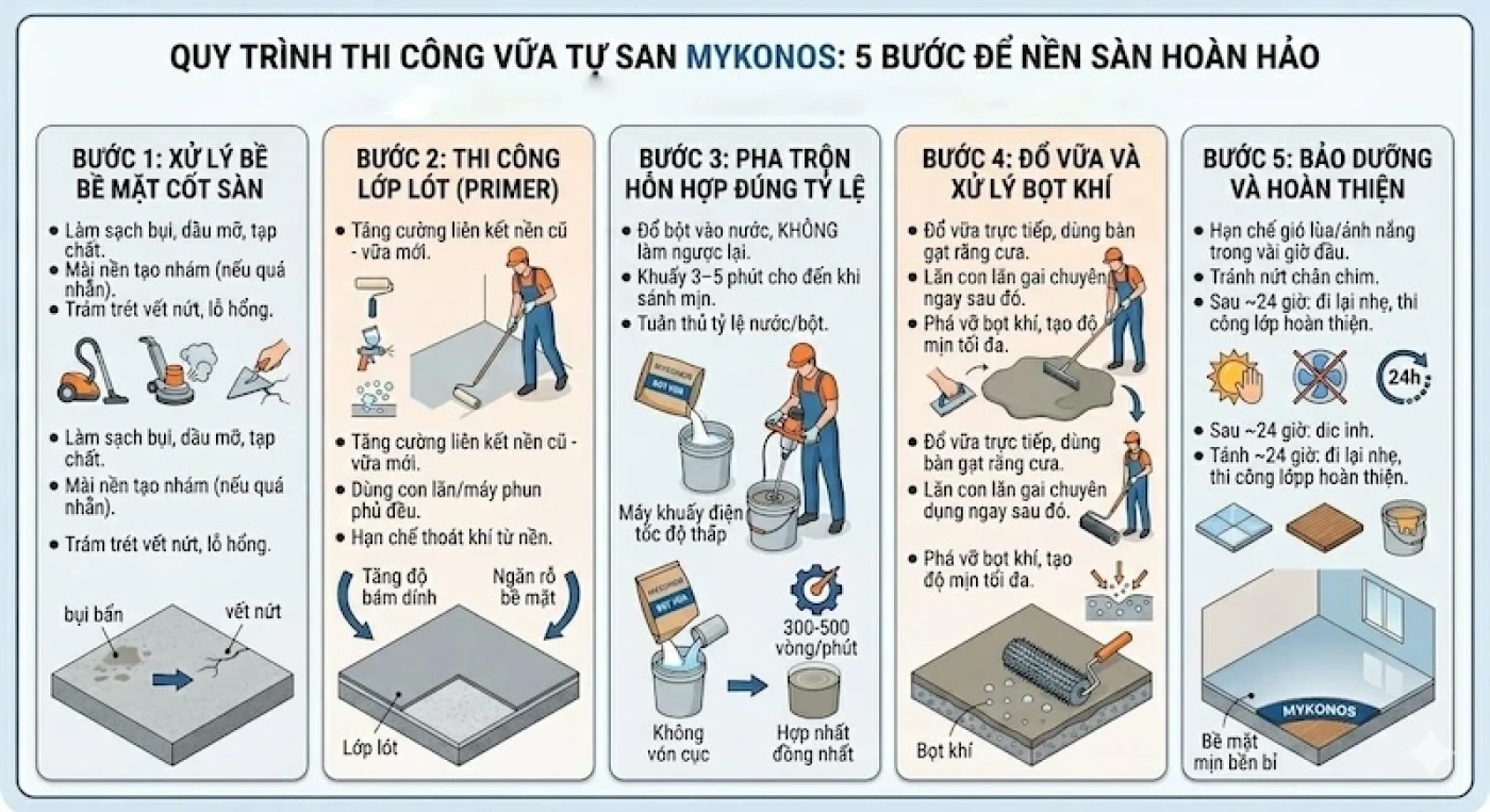 quy trinh thi cong vua tu san