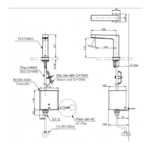 Ảnh Vòi cảm ứng tự động TOTO TLE25006V 2