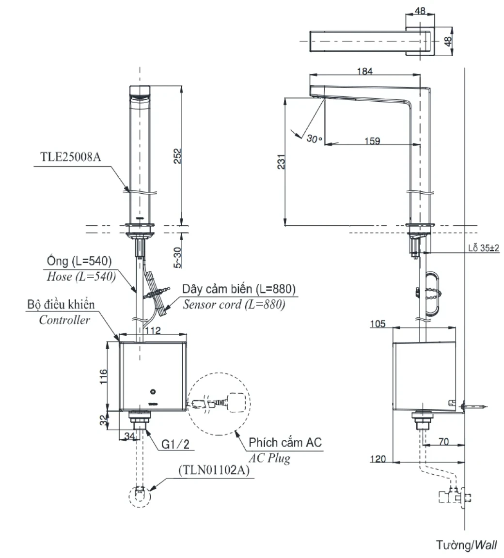 voi-cam-ung-tu-dong-toto-tle25007v