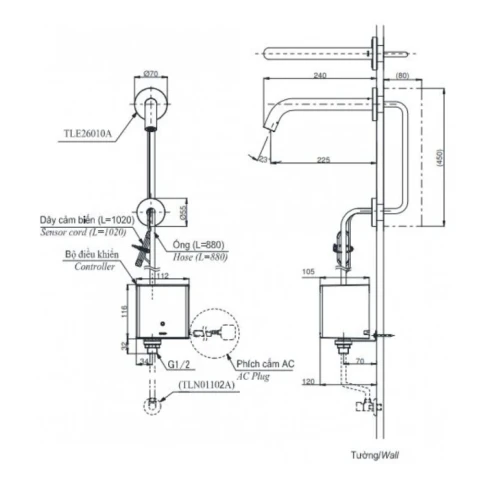Ảnh Vòi cảm ứng tự động TOTO TLE26010V 2