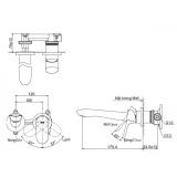 Vòi chậu gắn tường TOTO TLG01311BB 2