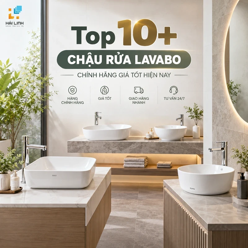 Top 10+ chậu rửa lavabo chính hãng giá tốt hiện nay