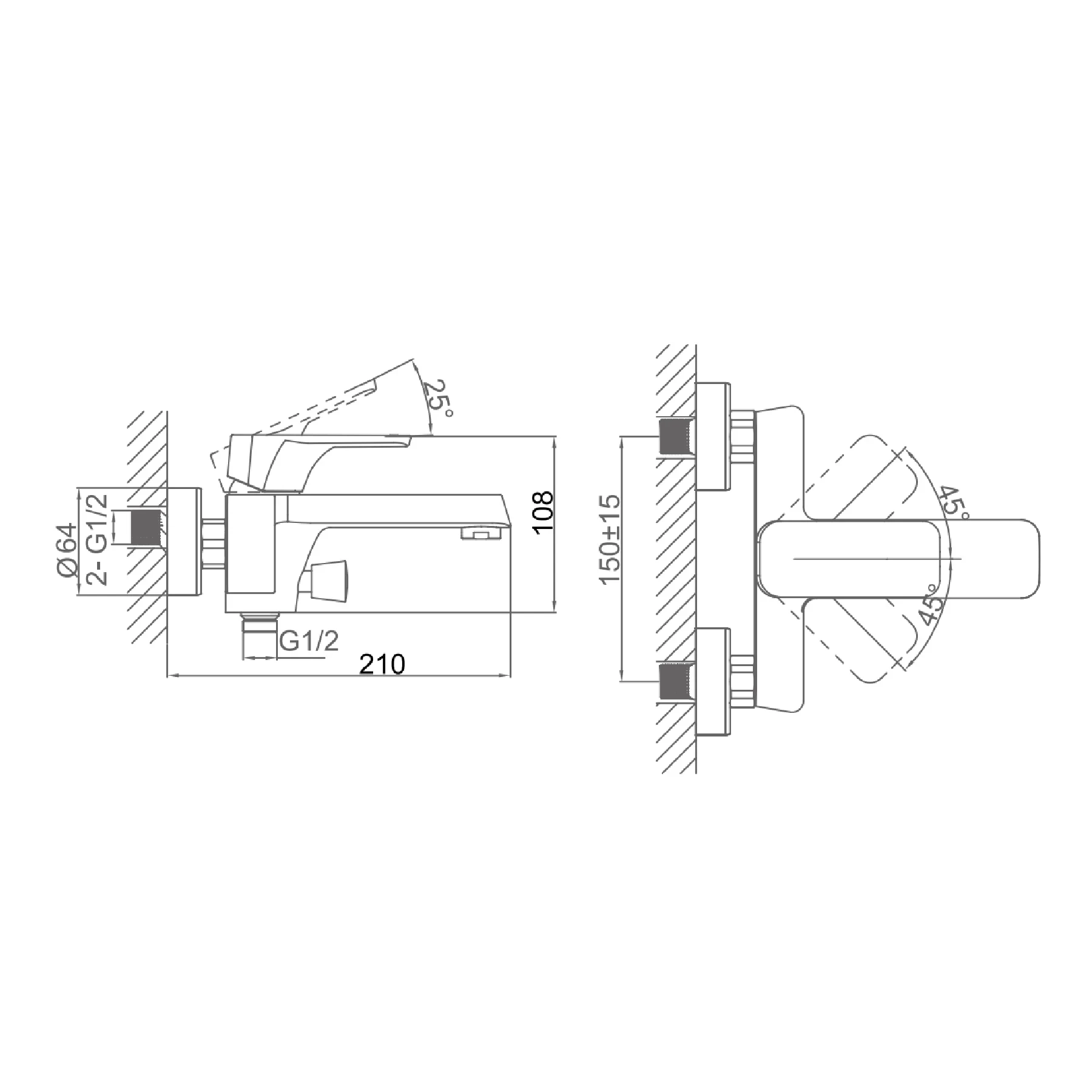 Ảnh Sen tắm nóng lạnh D&K DK1433201 2