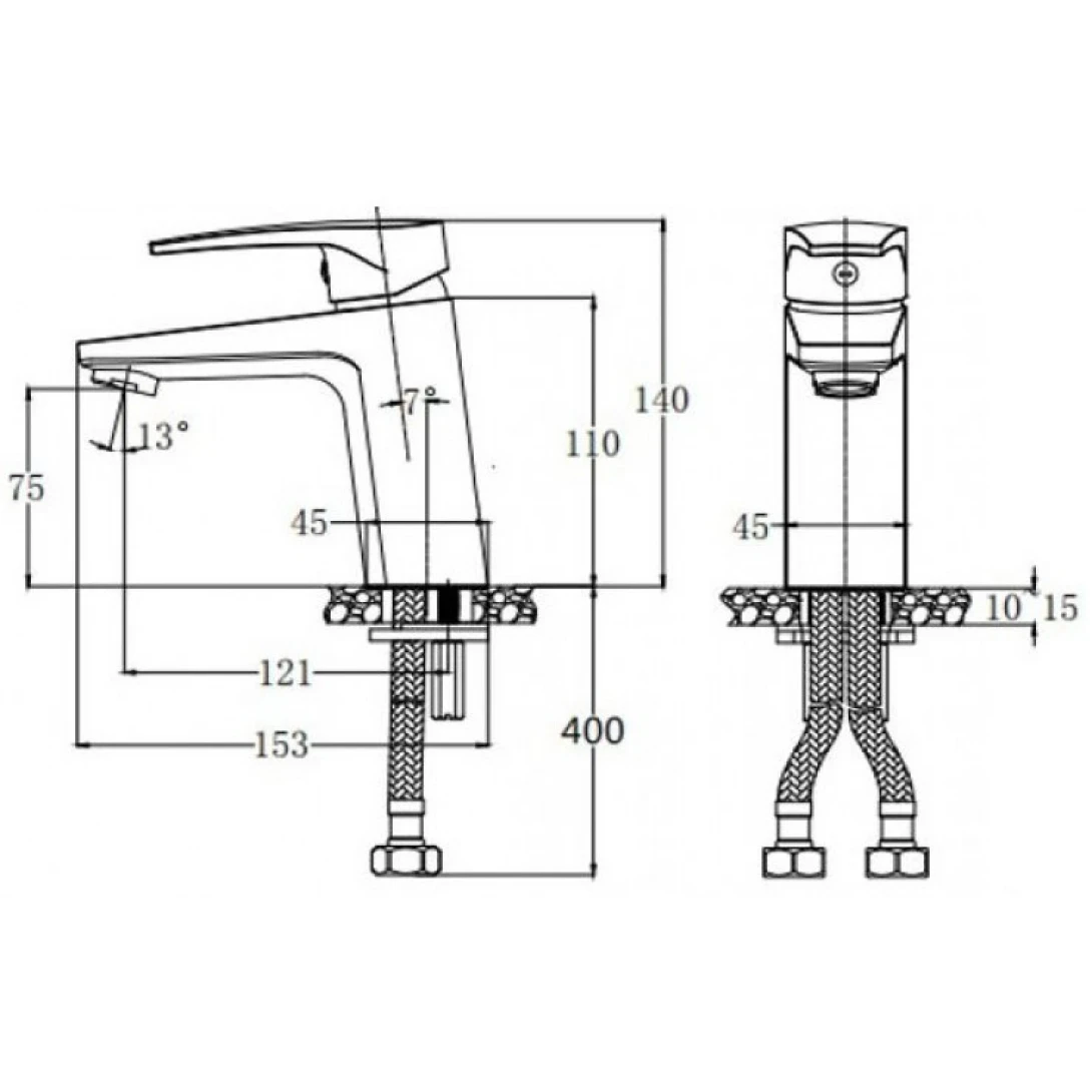 Ảnh Vòi chậu Caesar B390CRU 2