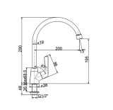 Vòi rửa bát American Standard WF-T606 2