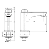 Vòi chậu 1 đường lạnh American Standard WF-T823 2